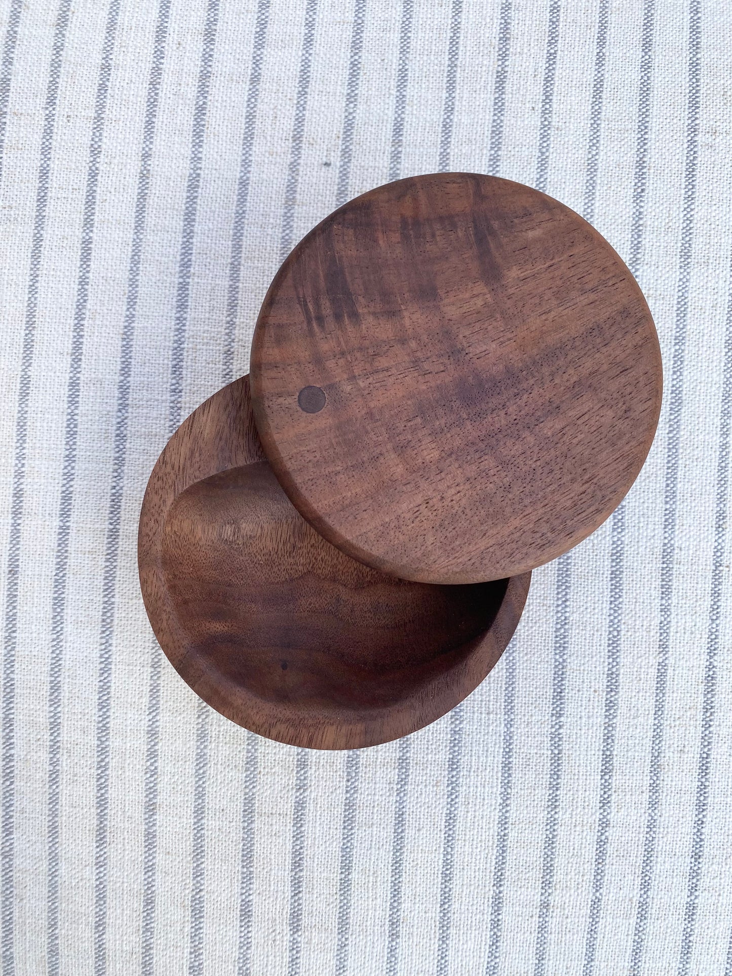 Large Walnut Salt Cellar