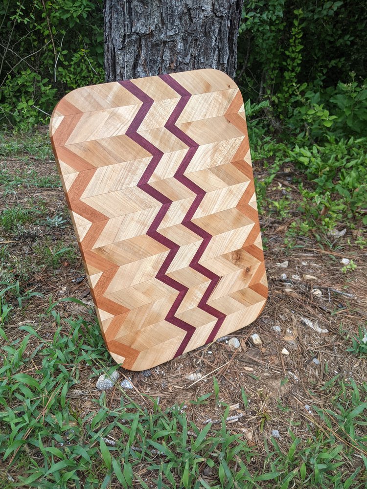 Chevron Pattern Cutting Board