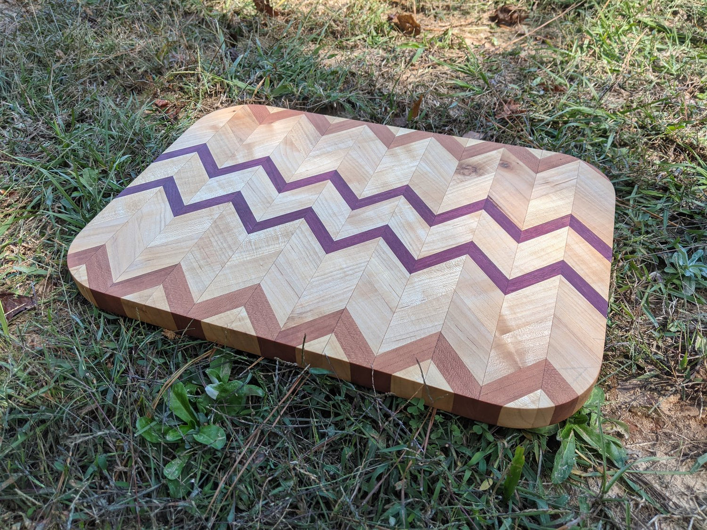 Chevron Pattern Cutting Board