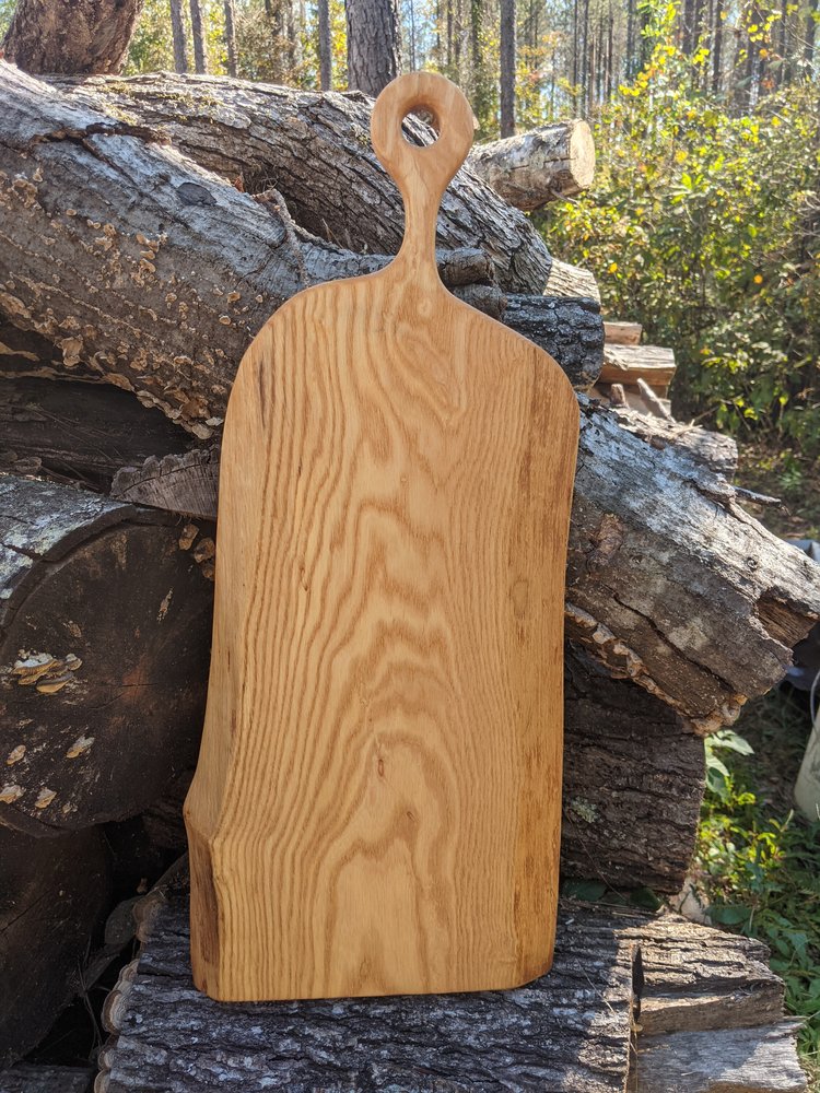 Live Edge White Oak Charcuterie Board