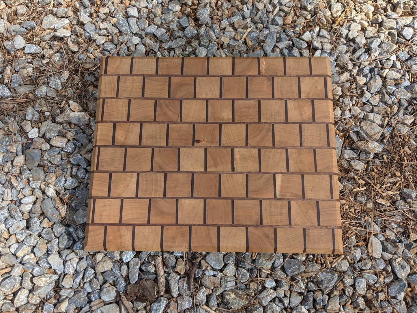 Brick Pattern End Grain Cutting Board