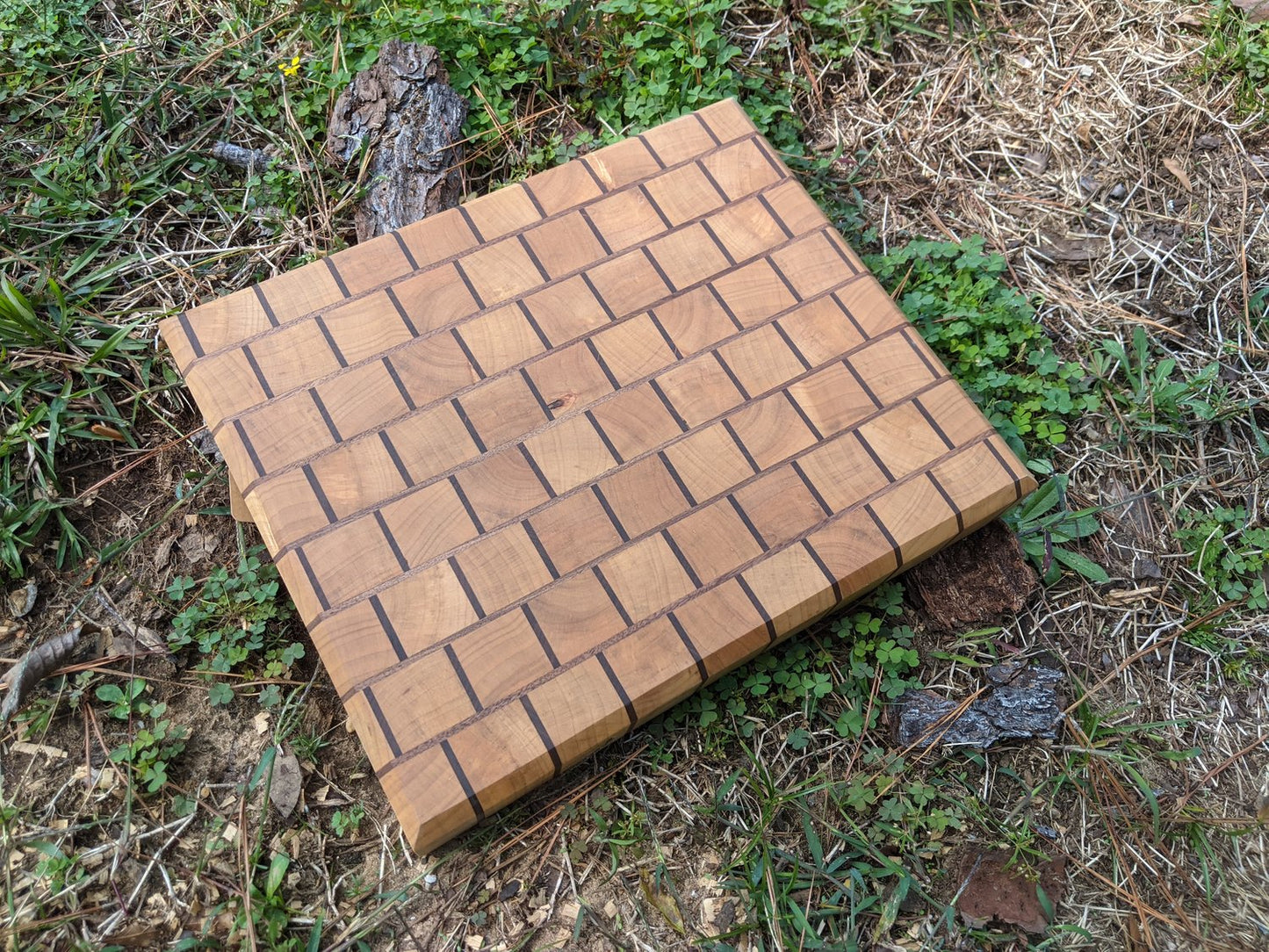 Brick Pattern End Grain Cutting Board