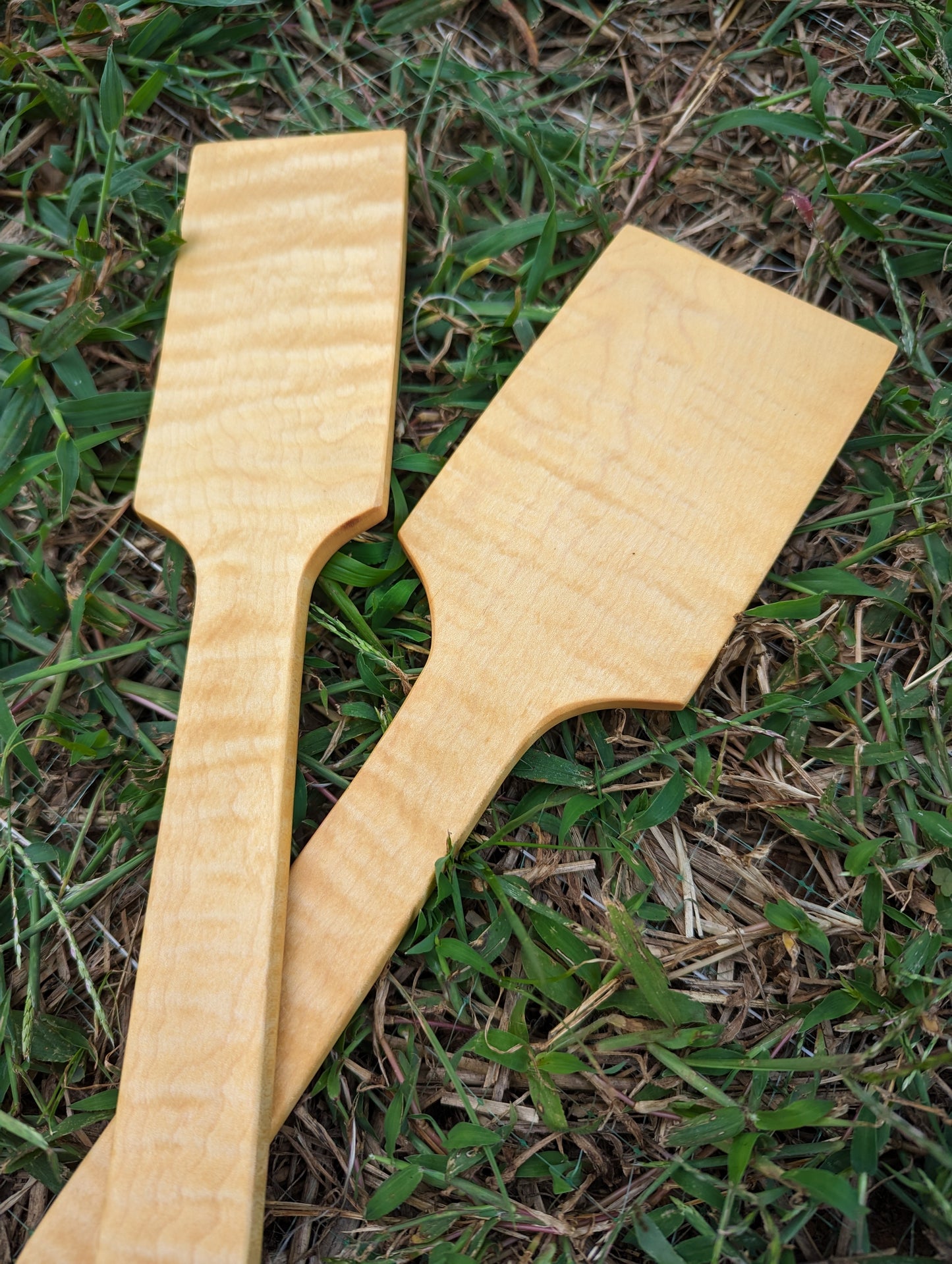 Curly Maple Spatula Set